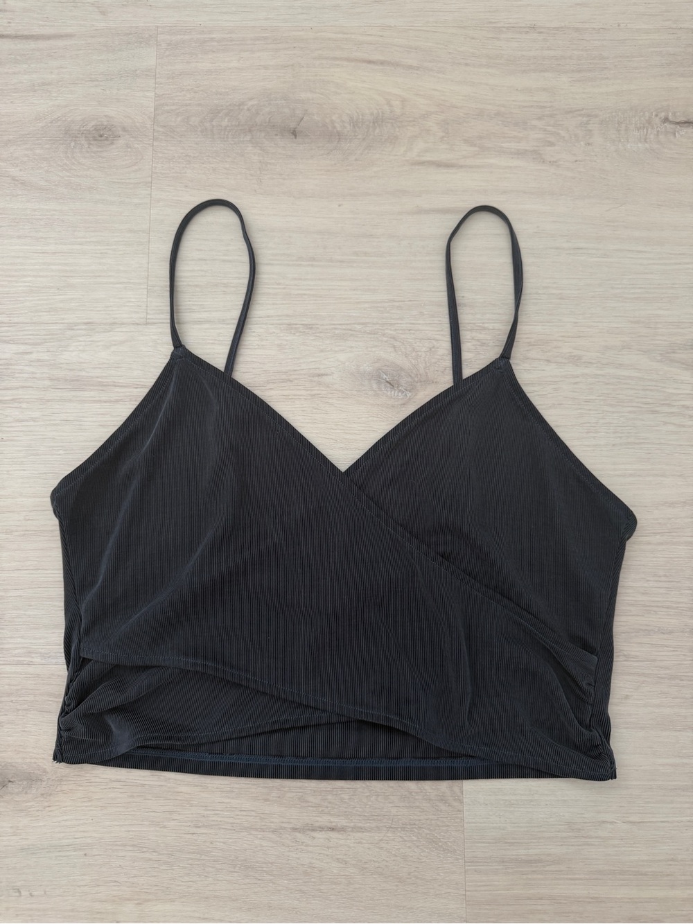 Victoria’s Secret Black Wrap Front Cami Tank Top - Women